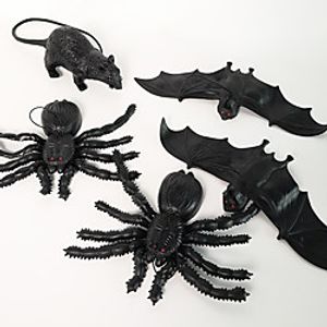 Halloween Bat Simulation Soft Plastic Spider Haunted House Horror Decoration Pendant Animal Mouse Decoration miniinthebox