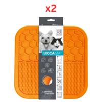 M-Pets Lecca Mat Orange Medium (Pack of 2)