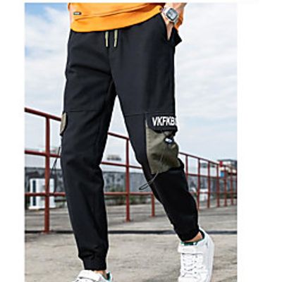 Men's Cargo Tactical Cargo Pants Letter Full Length Black Army Green miniinthebox Men's Cargo Tactical Cargo Pants Letter Full Length Black Army Green miniinthebox