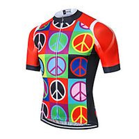 21Grams Men's Short Sleeve Cycling Jersey Summer Spandex Polyester Red Bike Jersey Top Mountain Bike MTB Road Bike Cycling Quick Dry Moisture Wicking Breathable Sports Clothing Apparel  Athleisure Lightinthebox - thumbnail