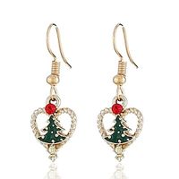 1 Pair Drop Earrings For Women's Christmas Daily Alloy Heart Fashion Sweet Heart Lightinthebox - thumbnail