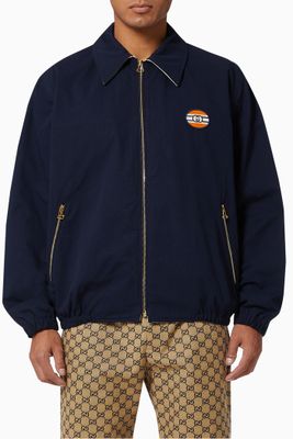 Vintage Logo Jacket in Cotton Nylon Ripstop Vintage Logo Jacket in Cotton Nylon Ripstop