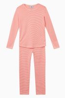 Peachy Pyjama Set in Cotton - thumbnail
