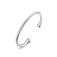 Men's Bracelet Classic cuff Basic Classic Copper Bracelet Jewelry Silver For Daily Work  Silver Plated Lightinthebox - thumbnail