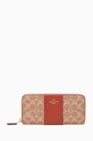 Colourblock Signature Canvas Slim Accordion Zip Wallet Colourblock Signature Canvas Slim Accordion Zip Wallet