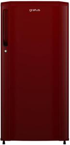 Gratus Single Door Direct Cool Refrigerator with 1 Year Full & 5 Years Compressor WarrantyRed Opal - GDCR210RH