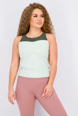 Womens Luxe Strappy Tank Top Aqua Foam Womens Luxe Strappy Tank Top Aqua Foam