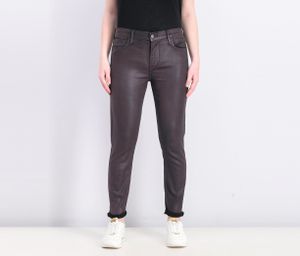 Womens The Kitten Coated Shimmer Ankle Skinny Jeans  Purple