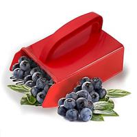 Berry Picker with Metallic Comb, Plastic Blueberry Picker Scoop with Ergonomic Handle, Huckleberry Picking Rakes for Easier Berry Harvester, 9 x 5.5 (Red) Lightinthebox