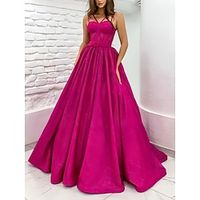 A-Line Evening Gown Elegant Dress Formal Court Train Sleeveless Sweetheart Sequined with Pleats Sequin 2023 Lightinthebox - thumbnail