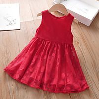 Kids Little Girls' Dress Solid Colored A Line Dress Daily Holiday Ruched Red Knee-length Sleeveless Cute Sweet Dresses Spring Summer Regular Fit 2-6 Years Lightinthebox Kids Little Girls' Dress Solid Colored A Line Dress Daily Holiday Ruched Red Knee-length Sleeveless Cute Sweet Dresses Spring Summer Regular Fit 2-6 Years Lightinthebox