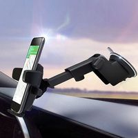 Car Phone Holder Dashboard Sucker Mount Cradle Extensible for 57mm-89mm Devices - thumbnail