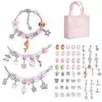 Hot Selling Diy Handmade Jewelry Children's Bracelets Women's Exquisite Gift Boxes Gift Giving Bracelets Cartoon Pink Sets Lightinthebox - thumbnail