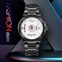 SKMEI Brand Business Quartz Waterproof Men's Watches Luxury Dress Bracelet Simple Design Time Display Wristwatch miniinthebox - thumbnail