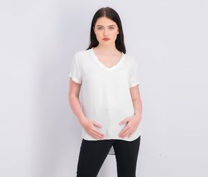 Womens V-Neck Tops  White