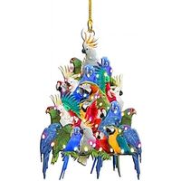 Christmas Tree Ornaments Xmas 2D Acrylic Decoration Tree Pendant Funny Pendant Christmas Decor for Home Holiday Party Funny Ornaments miniinthebox
