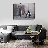Wall Art Canvas Prints Painting Artwork Picture Black White Children Woman Home Decoration Décor Rolled Canvas No Frame Unframed Unstretched Lightinthebox - thumbnail