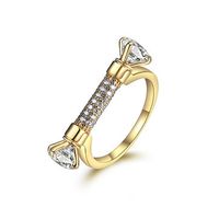Women's Special Ring Gold Plated Zircon Ring