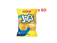 Jack N Jill Jigs Potato Crisps 65Gm Cheesy Cheese Pack Of 60 (UAE Delivery Only)