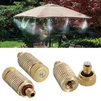 3/16 Inch Garden Irrigation Brass Misting Spray Nozzle Cooling Humidification Sprinkler