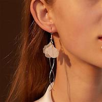 1 Pair Drop Earrings Hanging Earrings For Women's Birthday Party Evening Gift Alloy Drop Fashion Petal Lightinthebox