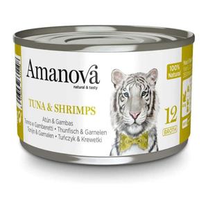 Amanova Canned Cat Tuna & Shrimps Broth - 70g