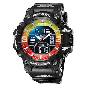 SAMEL Sport Men Digital Watch Military Watches Dual Display Waterproof Army Time Quartz Wristwatch Male Sports Clock Lightinthebox