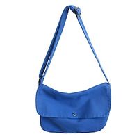 Women's Crossbody Bag Canvas Tote Bag Canvas Daily Zipper Large Capacity Foldable Lightweight Solid Color Black White Blue Lightinthebox - thumbnail