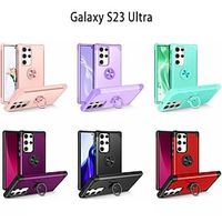 Phone Case For Samsung Galaxy S23 Ultra Plus S22 S21 Plus Ultra A14 A54 A12 A32 A13 5G Back Cover Magnetic Adsorption Ring Holder Shockproof TPU PC Lightinthebox - thumbnail