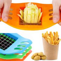 French Fry Potato Chip Cutter Stainless Steel Vegetable Fruit Chopper Chips Easy Cut Kitchen Tools Gadgets Accessories