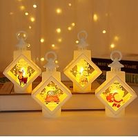 2pcs 1PC  Christmas Decoration Atmosphere Lights LED Wind Lights Holiday Party Supplies Window Decorations Desktop Decorations Lightinthebox - thumbnail