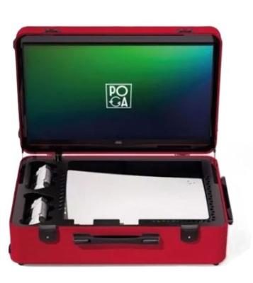 IndiGaming POGA Lux 24-Inch Portable Gaming Monitor Red for PlayStation 5