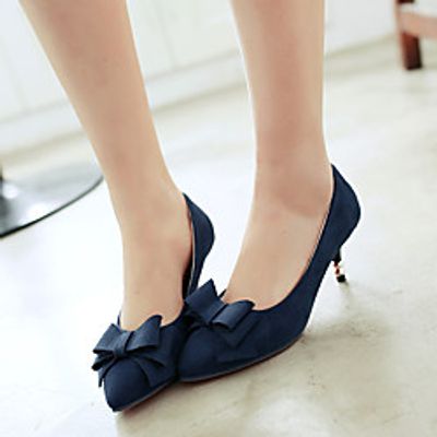 Women's Heels Stiletto Heel Pointed Toe PU Synthetics Red Blue Green Lightinthebox