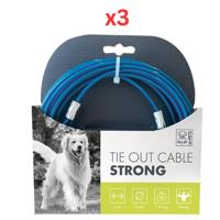 M-Pets Tie Out Cable Strong 6m (Pack of 3)