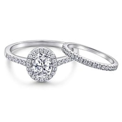 Wedding Ring Wedding Classic Silver S925 Sterling Silver Precious Stylish Simple 2pcs Zircon Lightinthebox