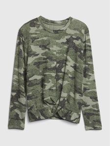 Kids Long Sleeve Twist Front Shirt