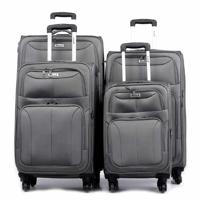 PARA JOHN ABRAJ Travel Luggage Suitcase Set of 4 - Trolley Bag, Carry On Hand Cabin Luggage Bag - Lightweight Travel Bags with 360 Durable 4 Spinner Wheels - Hard Shell Luggage Spinner (20'', 24'', 28'',32")GREY