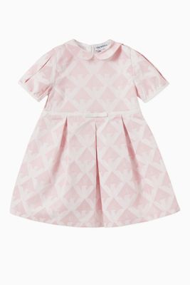 EA Eagle Pleated Dress in Jacquard