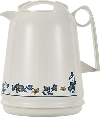 Helios Vacuum Flask with Blue Floral Pattern, 1 Liter, HL316-001