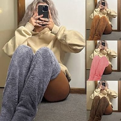 Cozy Socks For Women, Plush Warmth Long Socks, Snuggs Cozy Socks, Snuggs Cozy Socks Knee High miniinthebox