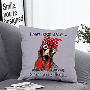 1 pcs Polyester Pillow Cover Pillow Cover  Insert Simple Classic Square Zipper Polyester Traditional Classic miniinthebox