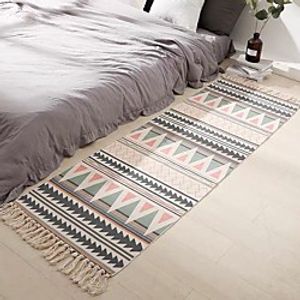 Nordic cotton and hemp floor mats national style carpet door mats foot mats non slip mats in the door bedroom home Bohemian machine wash miniinthebox