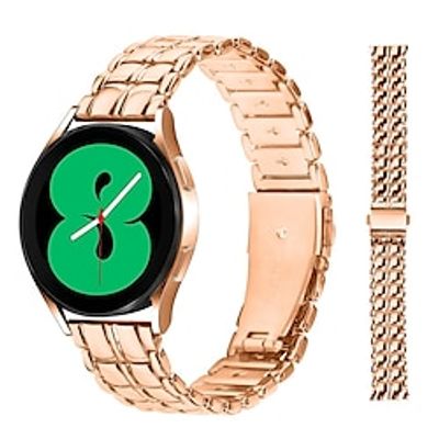 Watch Band for Samsung Galaxy Watch 6/5/4 40/44mm, Galaxy Watch 5 Pro 45mm, Galaxy Watch 4/6 Classic 42/46/43/47mm, Watch 3, Active 2, Gear S2 Stainless Steel Replacement Strap Luxury Waterproof miniinthebox Watch Band for Samsung Galaxy Watch 6/5/4 40/44mm, Galaxy Watch 5 Pro 45mm, Galaxy Watch 4/6 Classic 42/46/43/47mm, Watch 3, Active 2, Gear S2 Stainless Steel Replacement Strap Luxury Waterproof miniinthebox