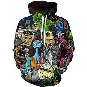 The Nightmare Before Christmas Sally Hoodie Cartoon Manga Anime Front Pocket Graphic Hoodie For Men's Women's Unisex Adults' 3D Print 100% Polyester Party Casual Daily miniinthebox