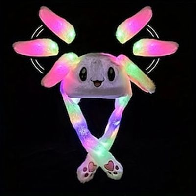 Funny Bunny Hat with Jumping Ears - Perfect for Christmas Parties! Christmas Halloween Thanksgiving gifts miniinthebox