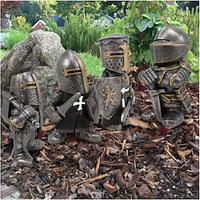 Resin Knight Figurine - Brave and Gallant Armor Knight for Home, Garden, Outdoor Decor - Resin Craft Ornament Lightinthebox