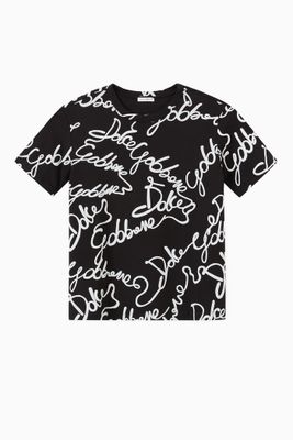 DNA Rubberised DG Scribble T-shirt in Jersey DNA Rubberised DG Scribble T-shirt in Jersey