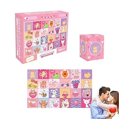 Valentine's Day Puzzles Advent Calendar For Valentine's Day Animal Jigsaw Puzzle Valentine's Day Pet Lightinthebox