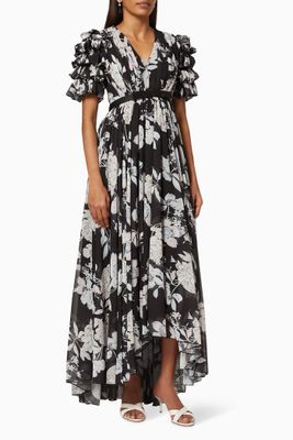Floral Dress with Frills Floral Dress with Frills