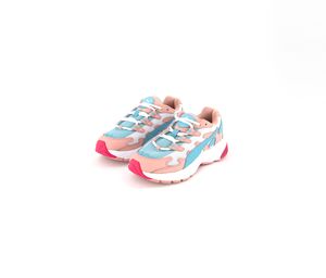 Girls Cell Alien Cosmic Trainers Shoes   Bridal Rose/Milky Blue